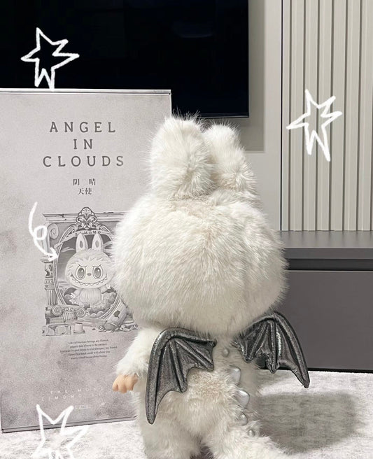 ZIMOMO labubu The Monsters Angel In Clouds Vinyl Plush Doll